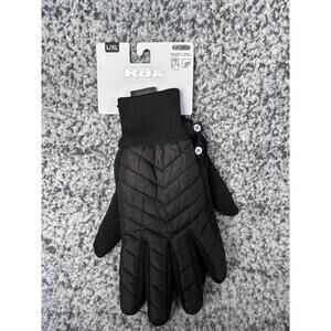 RBX Live Life Active Mens Black Insulated Gloves L/XL Touchscreen Thermal NWT